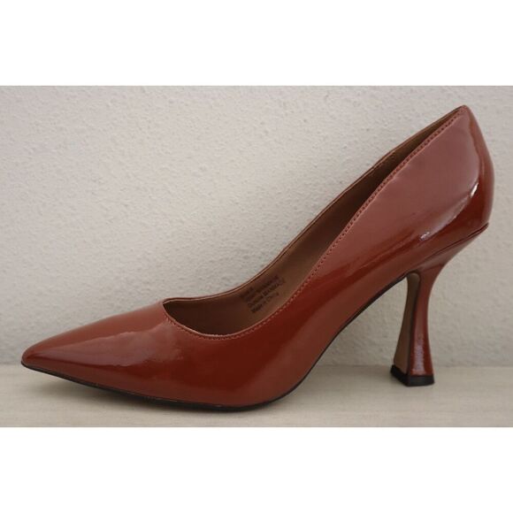 Gabrielle Union 684-5382 Women’s Sz 9 Cognac Brown Lilian Set In Heel Pumps - Picture 6 of 16